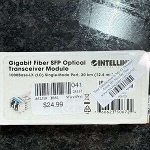 Gigabit Fiber SFP Optical Transceiver Module - Silver
